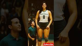 Worlds tallest female volleyball player from #shorts  #ai #tallwoman #funny #volleyball #tall