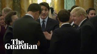 Princess Anne, Johnson, Trudeau and Macron appear to joke about Trump at Nato summit