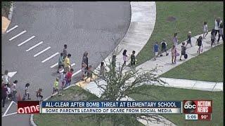 Parents upset about bomb threat notification