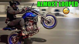 FIRST STUNT LOT SESSION: Learning HOW TO WHEELIE 🫣