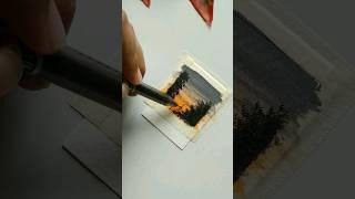 mini polaroid painting ideas #youtubeshorts #art #shorts