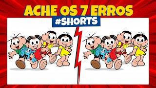 #shorts  7 ERROS TURMA DA MÔNICA | QUIZ DA GALERA