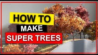 How to Make Super Trees - HO scale