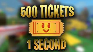 How to get 500 Tickets in One Second | Bee Swarm Simulator