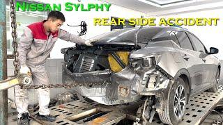 Nissan Sylphy rear-end collision costs up to $1,000 to repair! | Perfect recovery!