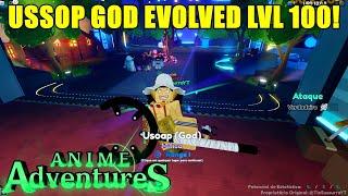 SHOWCASE USSOP GOD EVOLVED LVL 100! NEW CODE! ANIME ADVENTURES! | TioSussurro