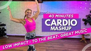 40-Minute At-Home Cardio Mashup | Aerobics, Kickboxing & More!