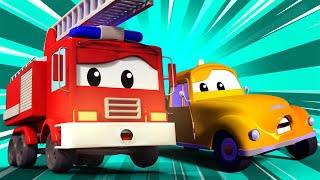 Coche de policía para niños - el camion cisterna - Auto City ! Dibujos Animados de Camiones