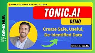 Tonic.ai Demo | Modern Synthethic "Fake" Data Generation (w/ Omed Habib, VP of Mktg) | Demohub.dev