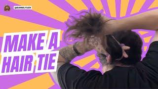 How To Make A Hair Tie-Tattoo Artist With Long Hair