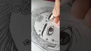 Mallika Singh As a Radharani Drawing ||Mallika Singh Outline Drawing ||#shorts