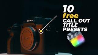 Use These 10 Free Call Out Title Presets for Your Product Videos // Final Cut Pro