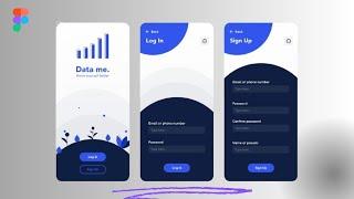 Mobile App UI Design | Sign In and Sign Up screens | Figma | Design for beginners | Easy Tutorial