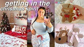 GETTING IN THE CHRISTMAS SPIRIT ️ room decor, christmas shopping, baking + cozy christmas vlog!