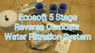 Ecosoft & Dow Chemicals 5 Stage Under-Sink Reverse Osmosis Water Filter System