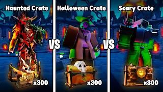 HAUNTED vs HALLOWEEN vs SCARY CRATE  HALLOWEEN 2 UPDATE  - Toilet Tower Defense