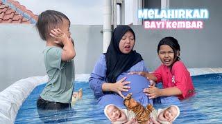 IBU HAMIL MELAHIRKAN BAYI KEMBAR DIKOLAM RENANG ‼️