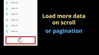 Fetch More Data Or Pagination using HTTP API in flutter