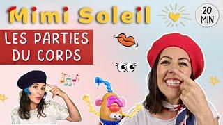 Les parties du corps avec Mimi Soleil + comptines | Vidéos éducatives pour enfants de maternelle