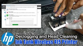 HP Ink Tank Wireless 415 Printer - Printhead Declogging and Head Cleaning Solution.