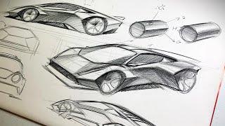 YouTube Live: A Sneak Peek Into Our Car Design Summer Boot Camp! Sketching Sports Car In Perspective