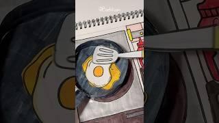 오믈렛 만들기 종이놀이 #asmr #paperdiy