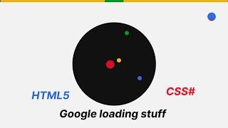 Google loading HTML CSS | Google Loading Animation css