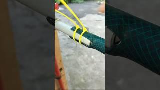 Great DIY idea for securely connecting a hose to a water pipe without fittings #diy #tips #hacks