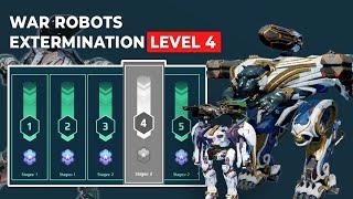 War Robots | 12 Sep 2024 Level 4 Extermination mode WR | Tips And Tricks