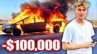 My CYBERTRUCK Caught On Fire!