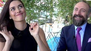 Halit Ergenc & Berguzar Korel ....interview in Cannes