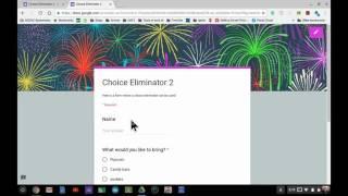 Google Forms  Choice Eliminator 2