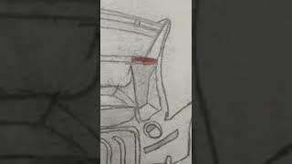 Ferrari Car Pencil Drawing | A3 ARTS #a3arts #art #artists #shorts