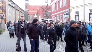 Demozug, Cottbus 3. 2. 2018 "Zukunft Heimat" Demo