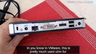 A ZERO-CLIENT hardware device like DELL WYSE - VMware Horizon VDI.