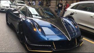 il presidente dell'inter Steven Zhang nella sua Pagani Huayra BC a Milano!! hypercar da 2,3 milioni€