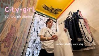 slightly procrastinating by getting coffee and clothes | Edinburgh city-girl