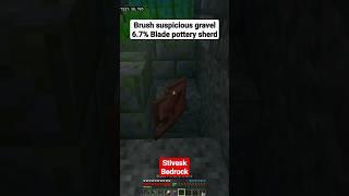 How find Blade pottery sherd minecraft bedrock 1.20?