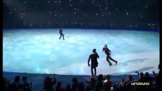 Evgeni Plushenko, Dima Bilan and Edvin Marton. Believe. Kings on Ice. Yerevan TV version