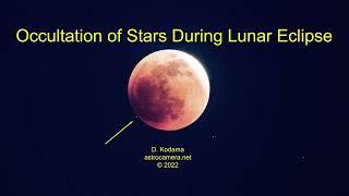 May, 2022 Lunar Eclipse Occultations