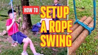 2 Ways to Setup a Tree Rope Swing: Simple vs Upgraded Fun!