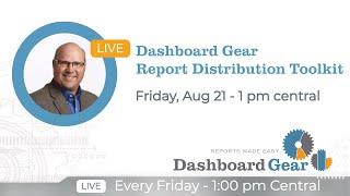 Dashboard Gear Report Distribution Toolkit