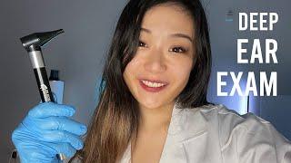 ASMR VR180 |  Extremely Deep Ear Exam! with otoscope!! (latex gloves, ear cupping & instructions)