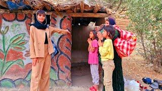 Young girl gives magical cottage to homeless mother and children.
