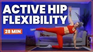 Active Hip Flexibility - 30 Minute Yoga Class