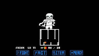 [unitale,CYF] Other version underswap Sans battle![undertale fangame]