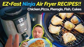 Get it!! Fast EZ AF100C Ninja Air Fryer Recipes - Pierogi/Pizza/Chicken/Fish - Best Air Fryer Review