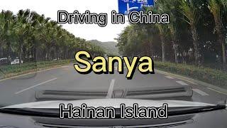 Driving in China, Sanya downtown, Hainan Island