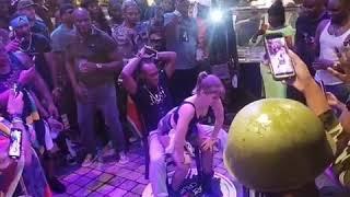 Hot White Girl Gives a Lap Dance to Black Guy