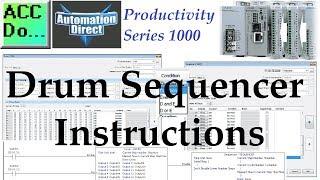 Productivity 1000 Series PLC Drum Sequencer Instructions